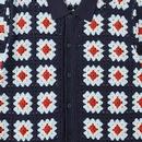 Timperley Pretty Green Retro Crochet Knit Shirt 