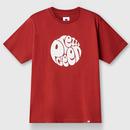 Pretty Green Gillespie Logo T-shirt in Dark Burgundy Main Photo
