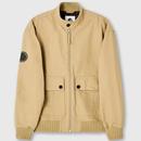 Pretty Green Hatton Mod Canvas Harrington Jacket in Stone Main Photo