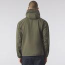 Hatton Pretty Green Hooded Canvas 1/4 Zip Smock K