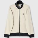 Pretty Green Highbank Retro Funnel Neck Track Top in Stone Main Photo