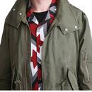 PRETTY GREEN Sixties Mod Zip Through Parka Jacket