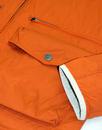 Huntley PRETTY GREEN Retro Orange Hooded Jacket