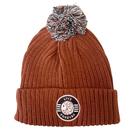 Pretty Green Live Forever Retro Bobble Hat in Rust