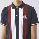 Live Forever Pretty Green Engineered Stripe Polo N