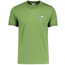 Pretty Green Live Forever Badge T-shirt in Green