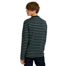 PRETTY GREEN Retro Long Sleeve Stripe T-Shirt N