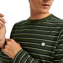 PRETTY GREEN Retro Stripe Long Sleeve T-Shirt G