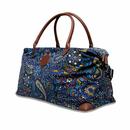 Pretty Green Marriot Paisley Cord Weekend Bag Blue
