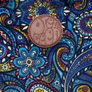 Pretty Green Marriot Paisley Cord Weekend Bag Blue