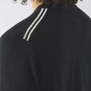Pretty Green Merino Blend Black Crew Neck Jumper