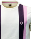 Norwood PRETTY GREEN 60s Mod Stripe Panel T-Shirt