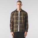 Oldham Pretty Green Cotton Poplin Check Shirt K