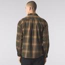 Oldham Pretty Green Cotton Poplin Check Shirt K