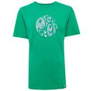 PRETTY GREEN Mod Paisley Applique Logo Tee (Green)