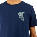 PRETTY GREEN Embroidered Paisley Chest Logo Tee N