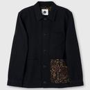 Pretty Green Parthian Retro Paisley Pocket Overshirt in Black Main Photo