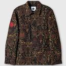 Pretty Green Parthian Retro 60s Paisley Jacquard Overshirt in Black Main Photo