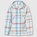 Pretty Green Pastel Check Overhead Overshirt in Off White