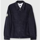 Pretty Green Prestwich Cord Overshirt in Navy