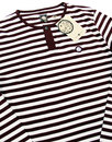 Redmond PRETTY GREEN Retro Stripe Grandad T-Shirt