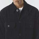 Reed Pretty Green Jumbo Corduroy Overshirt Black