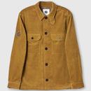 Pretty Green Reed Jumbo Cord Overshirt in Brown G24Q3MUOUT326