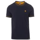 PRETTY GREEN Retro Contrast Piping Ringer Tee (N)