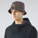 Pretty Green Retro Reversible Paisley Bucket Hat B