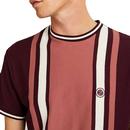 PRETTY GREEN Men's Mod Textured Stripe T-Shirt R