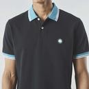 Tilby Pretty Green Contrast Collar Mod Polo Shirt 