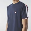 Tilby Pretty Green Retro 80s Tape T-shirt (Navy)