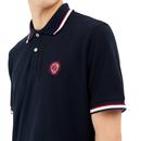 PRETTY GREEN Like Minded Tipped Pique Polo Shirt N