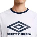 PRETTY GREEN X UMBRO Retro Indie Ringer Logo Tee