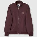 Walker Pretty Green Harrington Jacket in Burgundy C24Q3MUOUT294