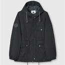 Walker Pretty Green Hooded Garment Washed Jacket B