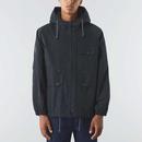 Walker Pretty Green Hooded Garment Washed Jacket B