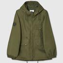 Walker Pretty Green Hooded Terrace Jacket in Khaki C24Q3MUOUT292 