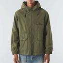 Walker Pretty Green Hooded Garment Washed Jacket K