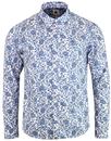 Offshore PRETTY GREEN Floral Paisley Shirt (White)