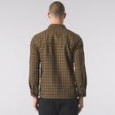 Whitworth Pretty Green Knitted Check Overshirt B