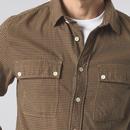 Wykeham Pretty Green Cotton Poplin Check Shirt K