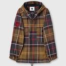 Pretty Green Winston Men's Retro Yarn Dyed Check Smock in Mustard Main Photo