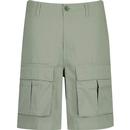 pretty green mens brentwood cotton cargo shorts army green