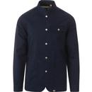 PRETTY GREEN Mod Cotton Collarless Shirt Jacket N