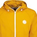 Denton Pretty Green Retro 90s Hooded Jacket Yellow