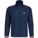 Eclipse Pretty Green Paisley Tape Track Top (Navy)