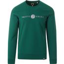 PRETTY GREEN Retro Embroidered Logo Sweatshirt (G)