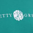 PRETTY GREEN Retro Embroidered Logo Tee (Green)