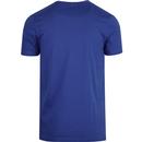 PRETTY GREEN 60s Mod Paisley Applique T-shirt BLUE